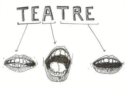 Façana Teatre Albert Camus. Sant Lluis, Menorca